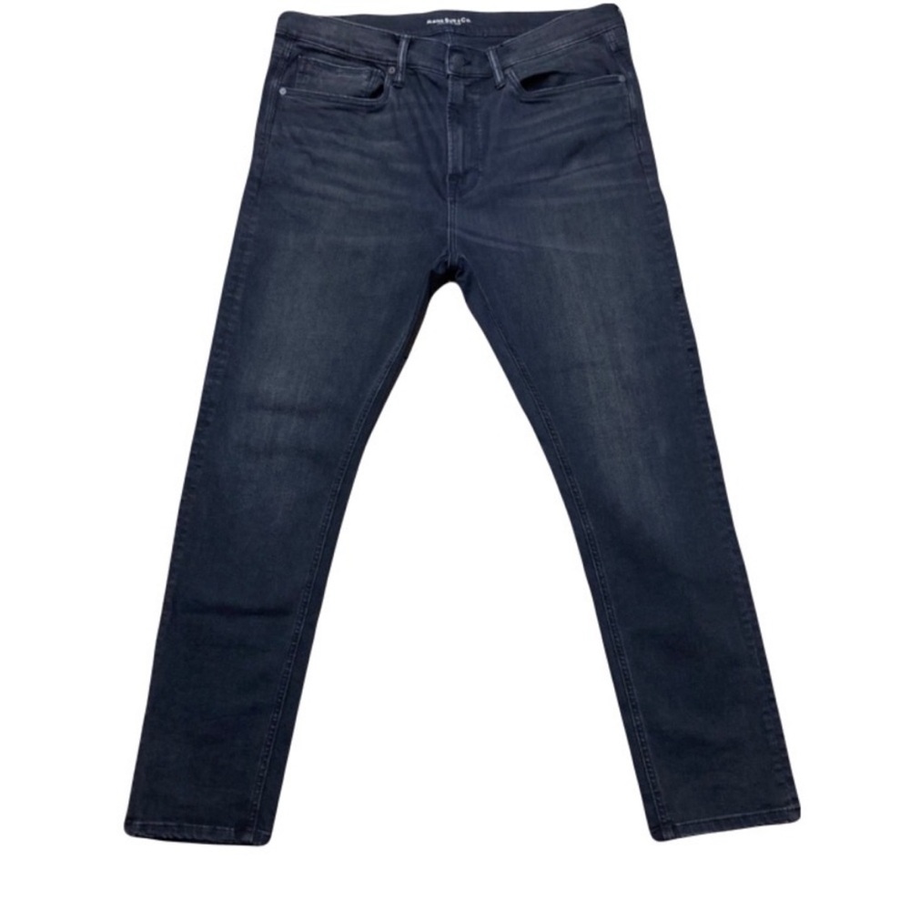 Buckle Mens' Rising Sun & Co Black Denim Jeans Skinny Fit Size 40 Inseam 30